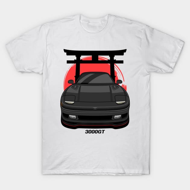 Black 3KGT T-Shirt by turboosted